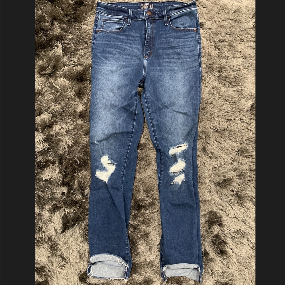 Abercrombie & Fitch high waisted ankle denim jeans